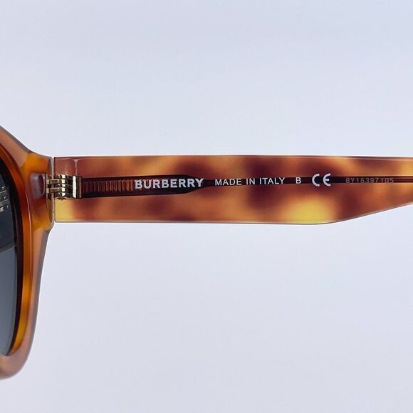 Burberry BE4285 379487 Sunglasses Havana Grey Irregular Women - Picture 6 of 8